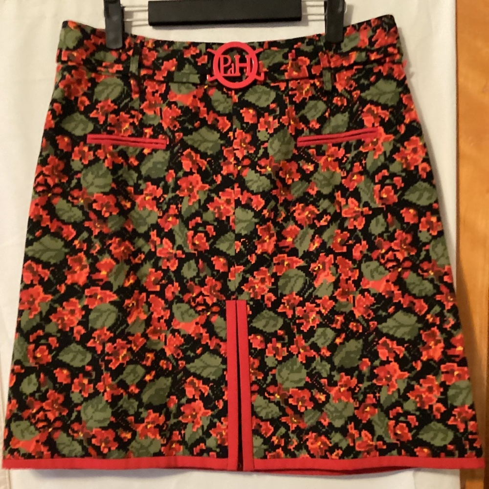 Pedro Del Hierro Sz 44 Skirt with buckle accent